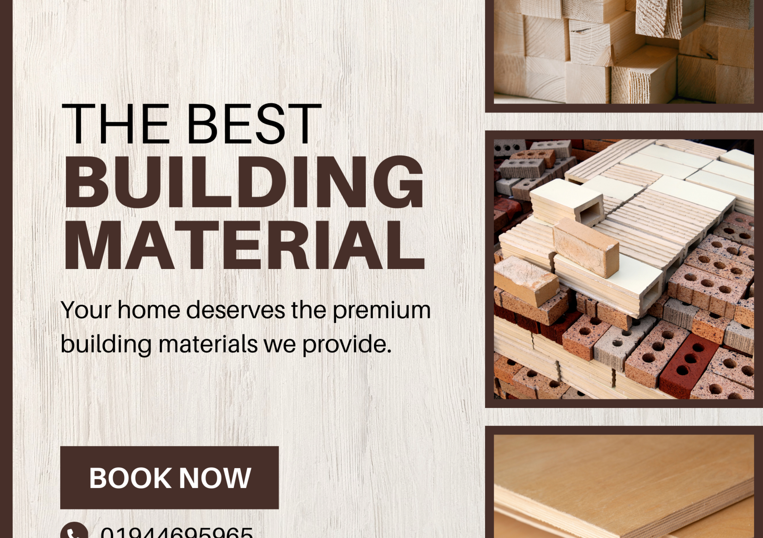Brown and Beige Modern Building Material Promotion Instagram Post (1)